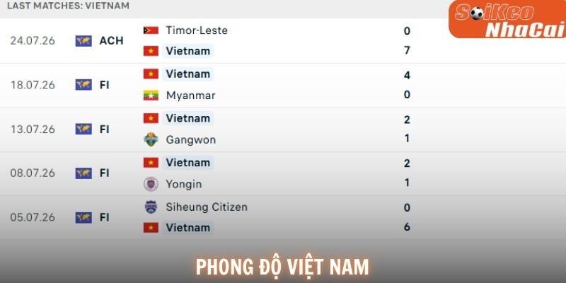Phong độ Việt Nam