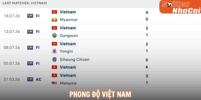 Phong độ Việt Nam