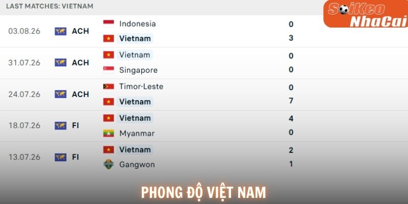 Phong độ Việt Nam
